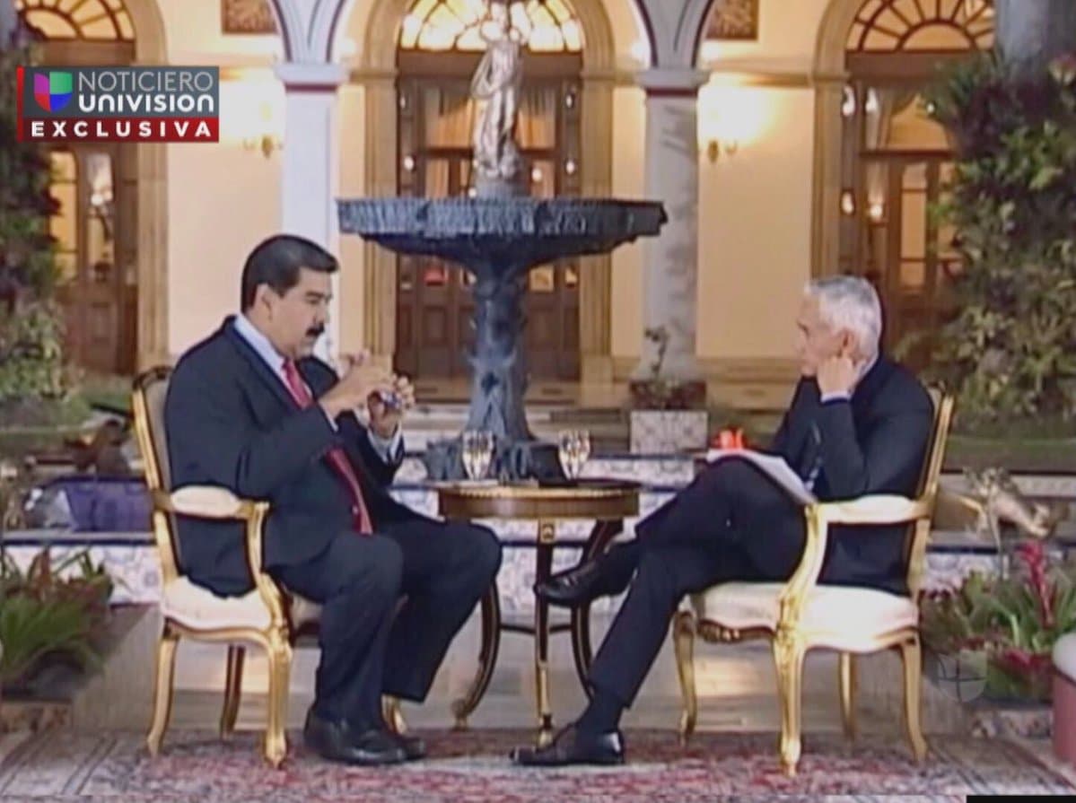 Univisión recupera entrevista de Jorge Ramos con Nicolás Maduro