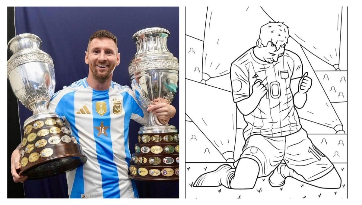 Plantillas de Messi para colorear e imprimir