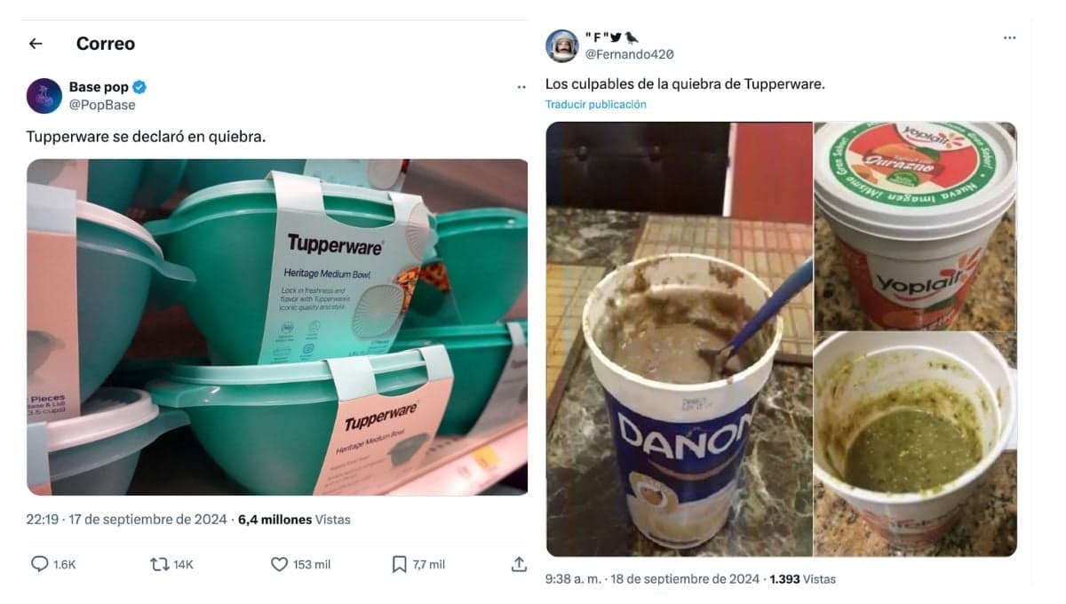 Tupperware se declara en QUIEBRA y los MEMES culpan a las marcas de yogurt por quitarle la chamba