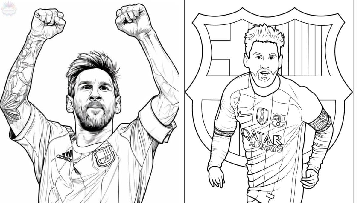 Dibujos de Messi para niños: fáciles y sencillos para imprimir