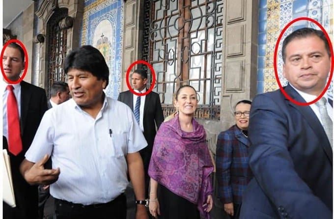 Escoltas del Estado Mayor Presidencial cuidan a Evo Morales
