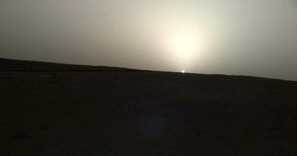 Así se ve un amanecer en Marte