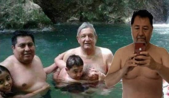 Noroña en toalla hace explotar las redes con memes y burlas