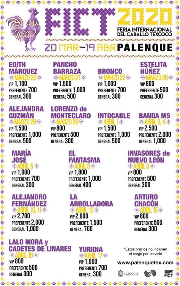 Revelan cartel oficial de la Feria del Caballo de Texcoco