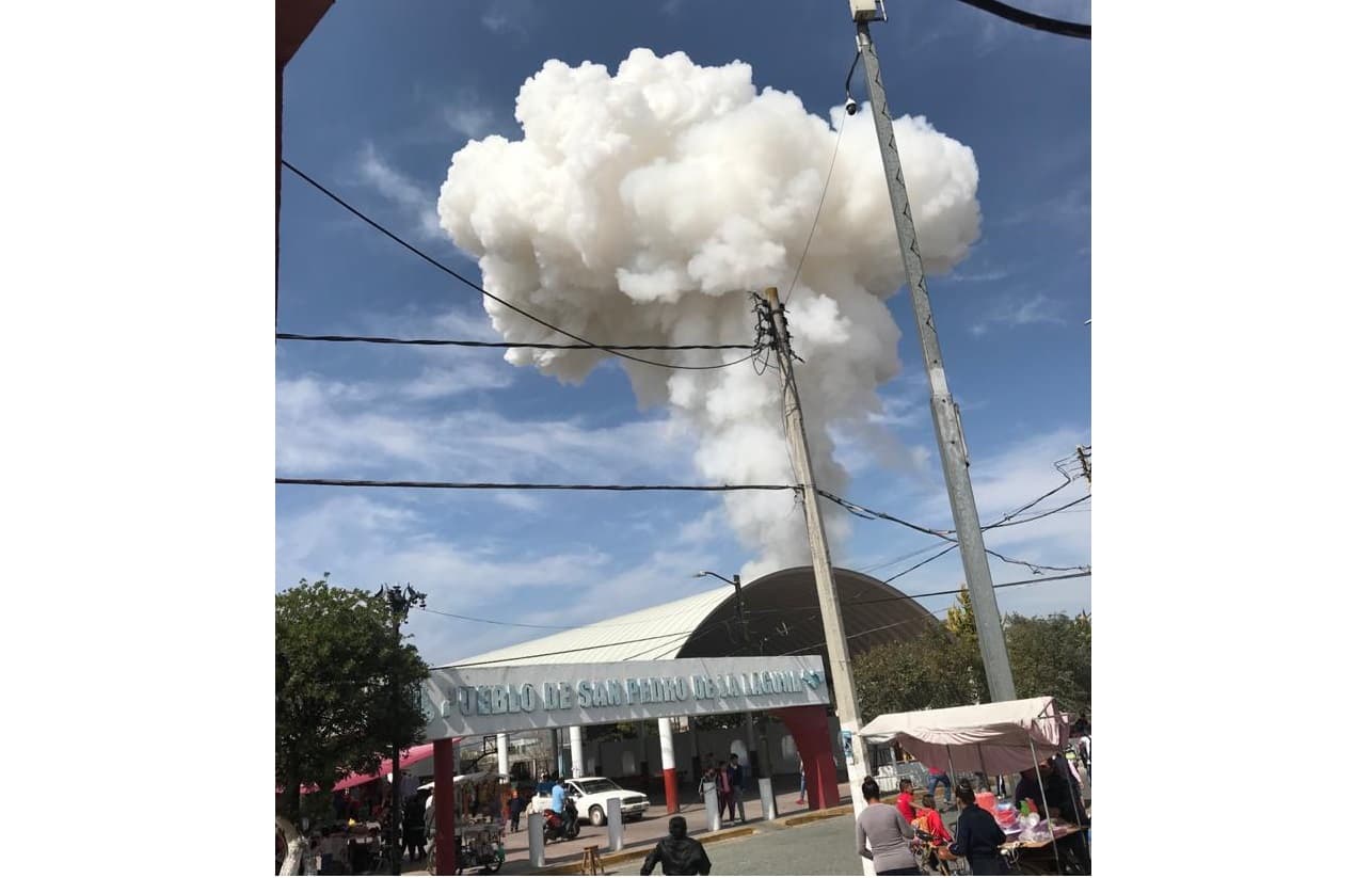 Registran explosión por pirotecnia en Zumpango