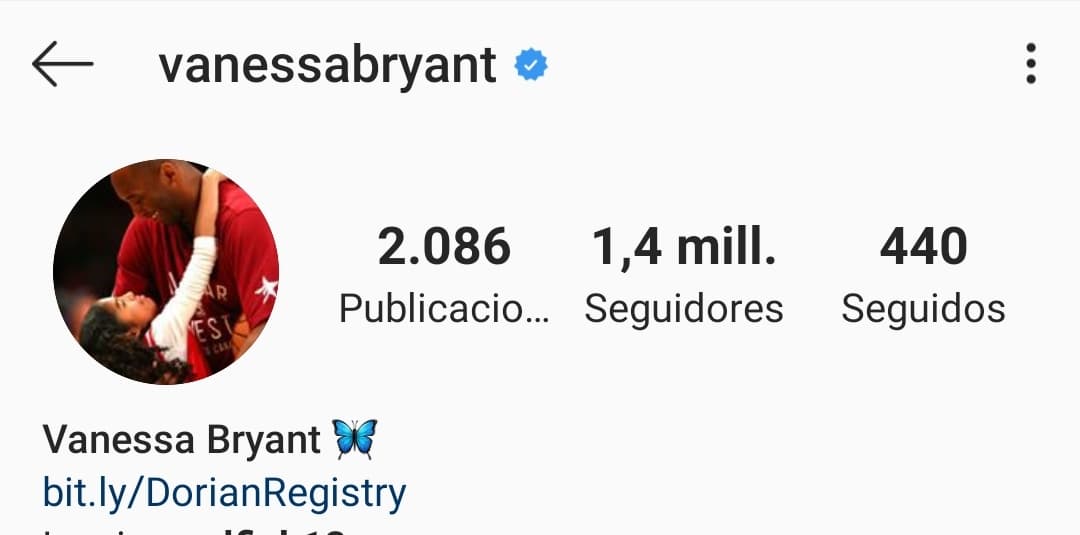 Vanessa Bryant, esposa de Kobe, reaparece en Instagram con emotiva foto