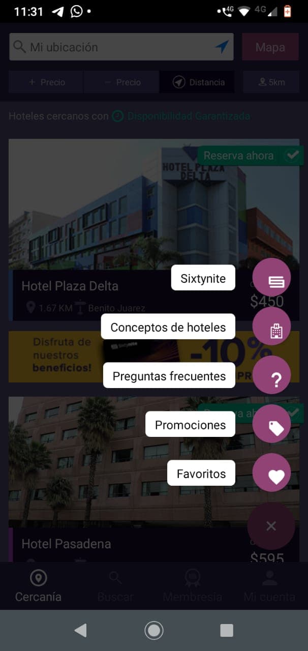 App para buscar moteles en la CDMX