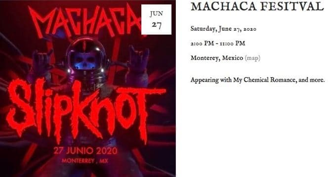 My Chemical Romance se presentaría en el Machaca Fest