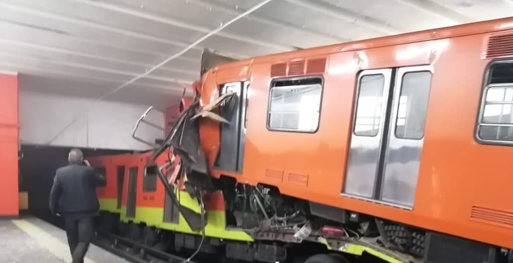 Estaciones suspendidas por accidente en el Metro Tacubaya