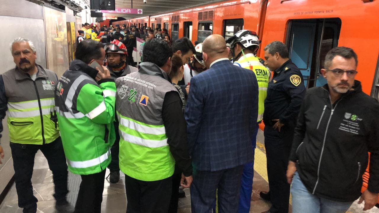 Lista de heridos por el accidente en el Metro Tacubaya