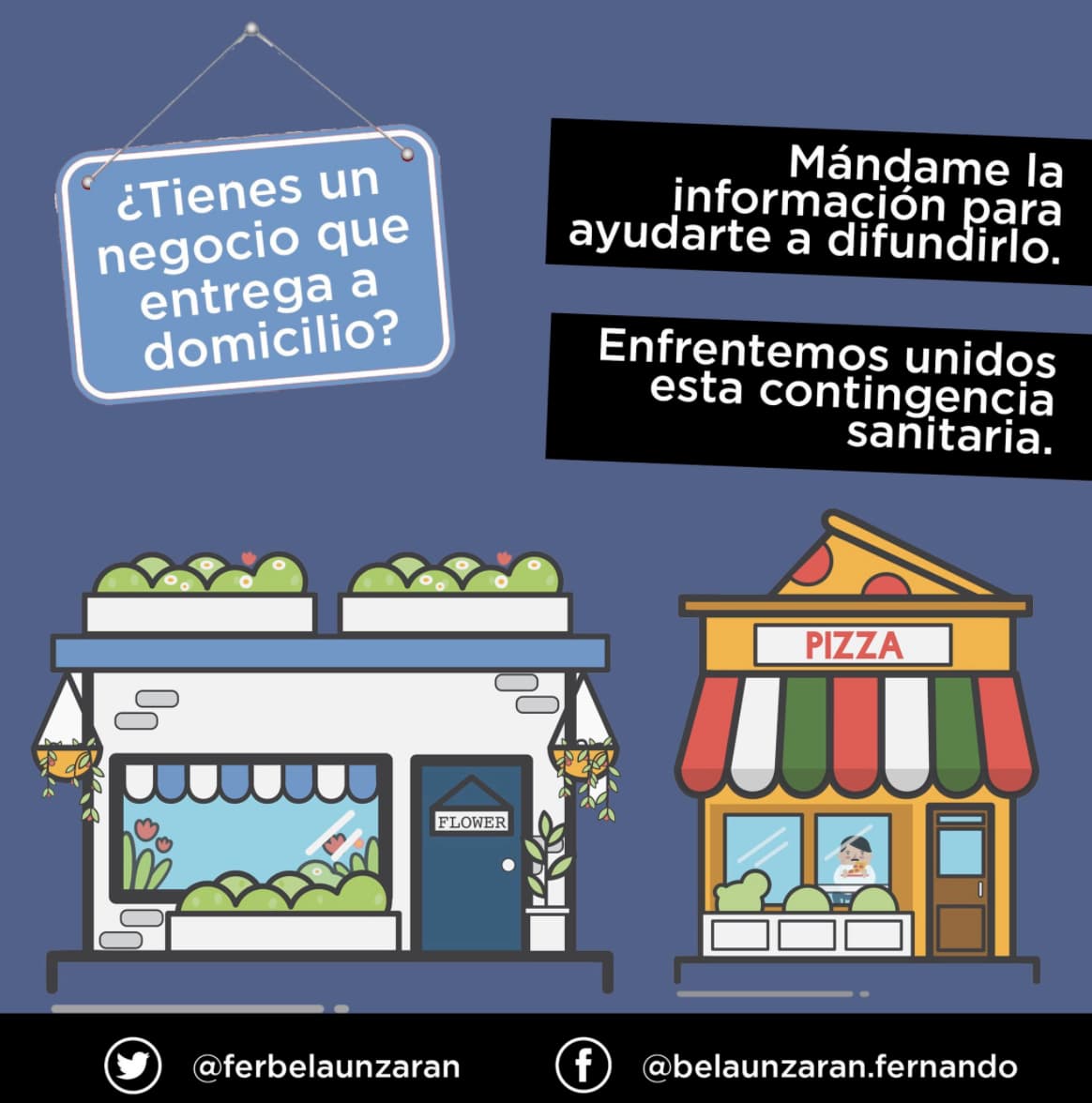 Belaunzarán apoya a negocios locales con #JuntosSaldremosAdelante