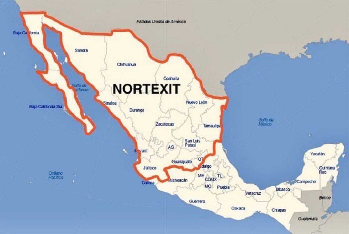 Estados del Norte quieren formar su propio país: Nortexit