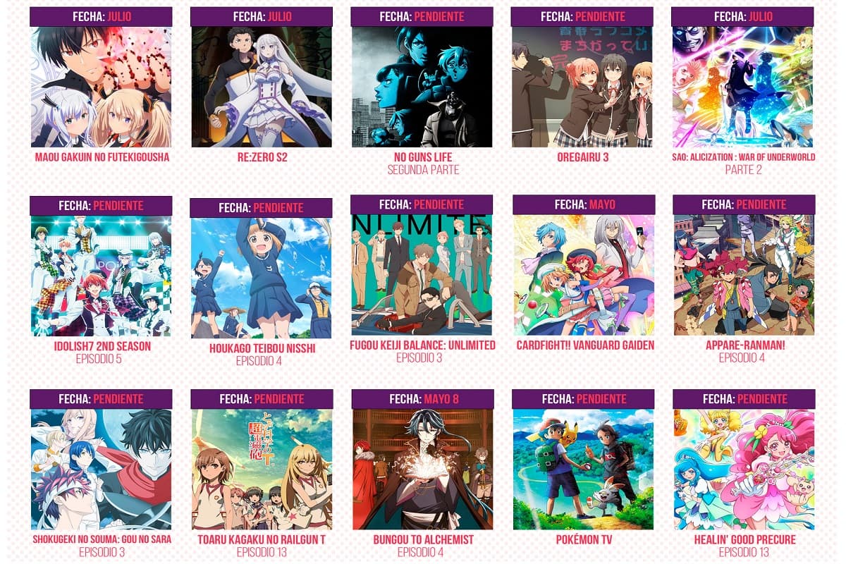 Estos animes entraron en pausa debido al coronavirus