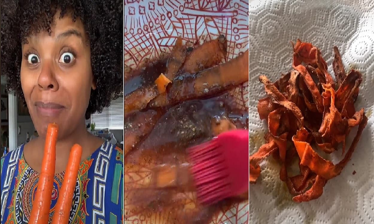 Cocinera te enseña a hacer tocino vegano en TikTok