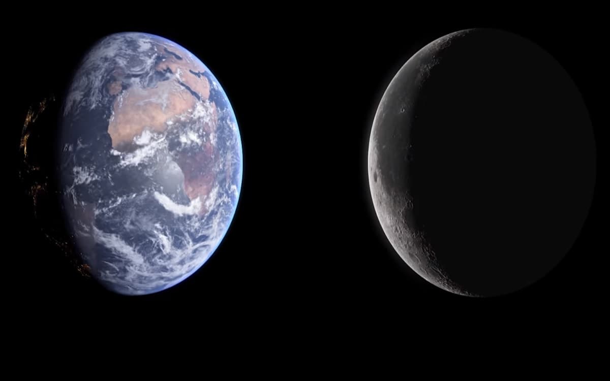 VIDEO: Así se ve la Tierra desde la Luna y viceversa