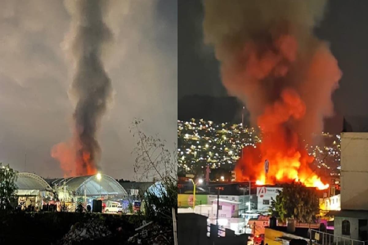Incendio en Central de Abasto de Oaxaca: VIDEO
