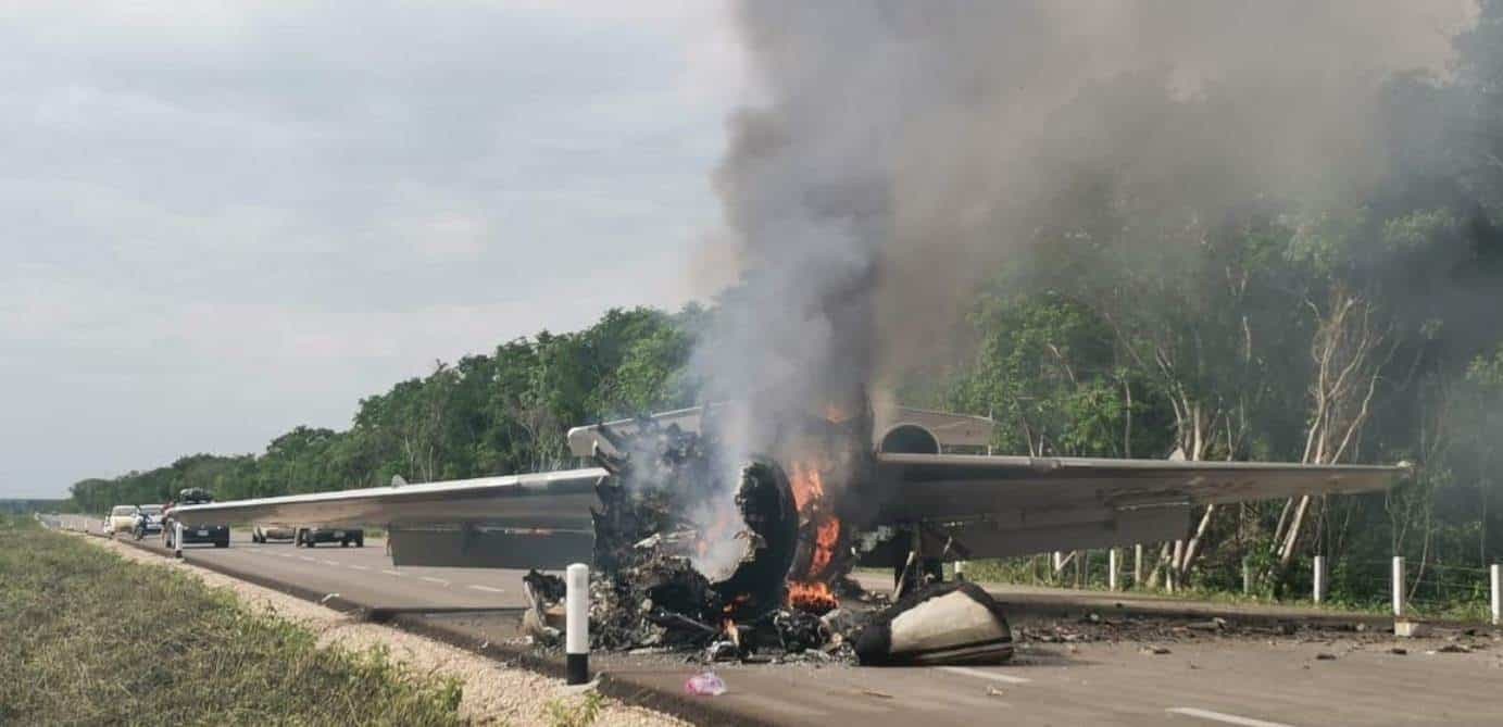 Avioneta se desploma en Quintana Roo; podría estar relacionada con el narcotráfico