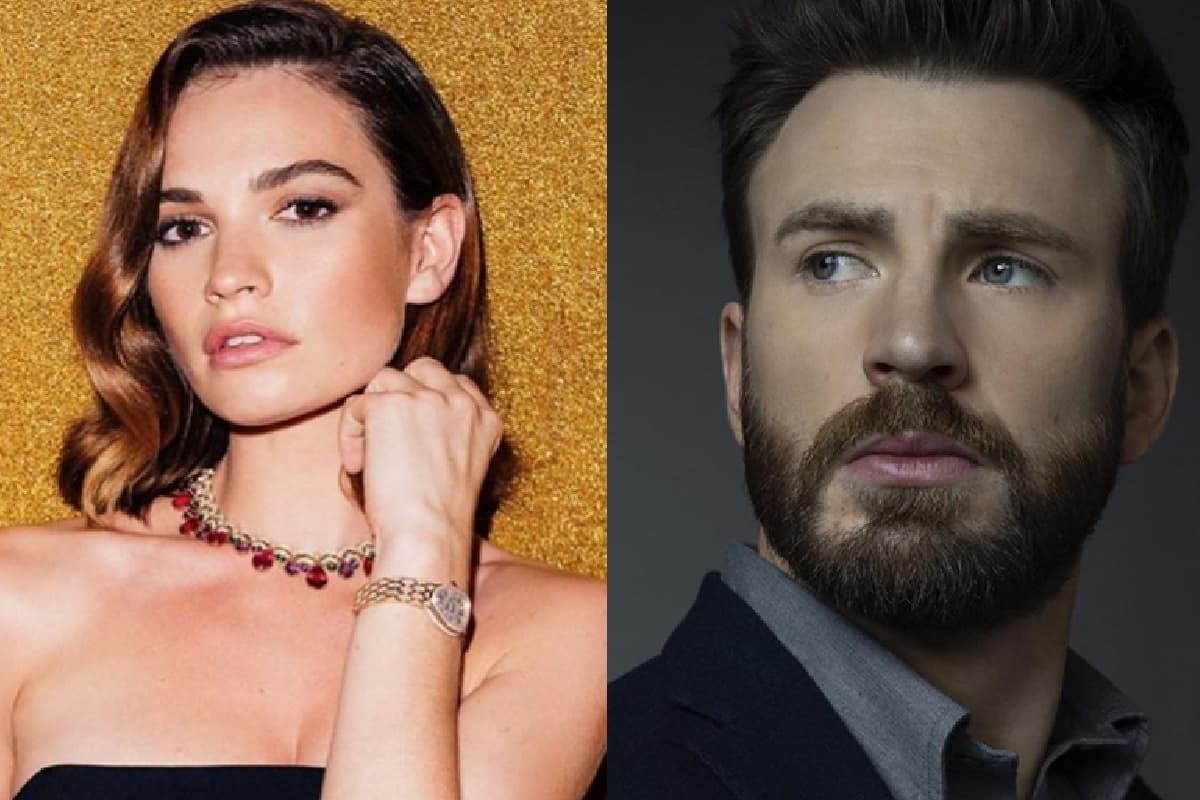 ¿Chris Evans y Lilly James juntos?, fueron captados entrando a un hotel