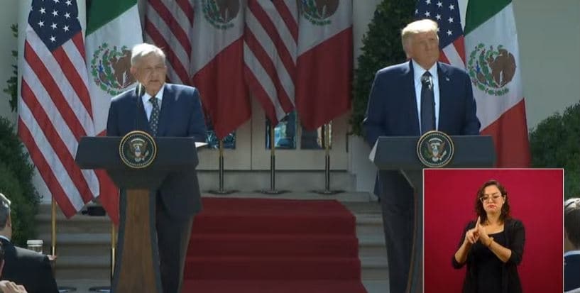 AMLO y Donald Trump dan mensaje desde la Casa Blanca