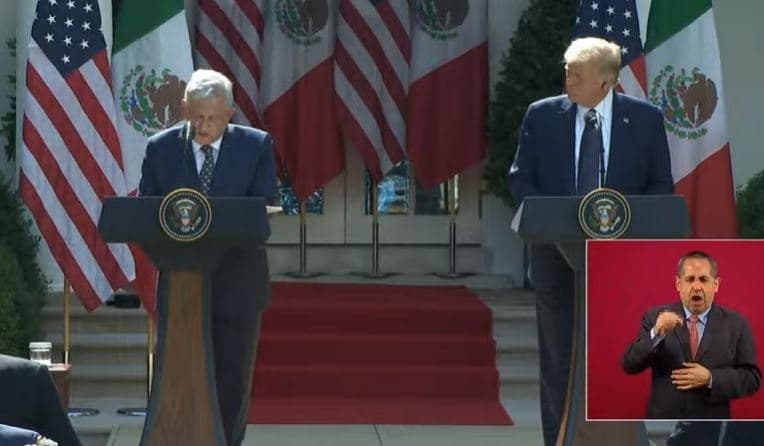 AMLO agradece que Trump no trate ‘como colonia’ a México