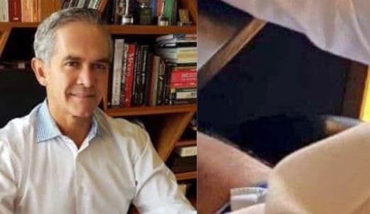 Mancera comparte ‘foto en calzones’ durante conferencia y llegan memes