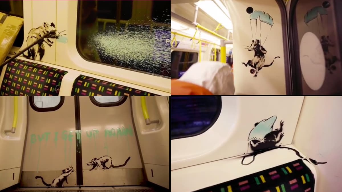 Banksy: La nueva obra del artista en el metro de Londres este 2020