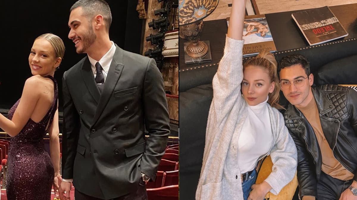 Alejandro  Speitzer y Ester Expósito  juntos de fiesta en Madrid