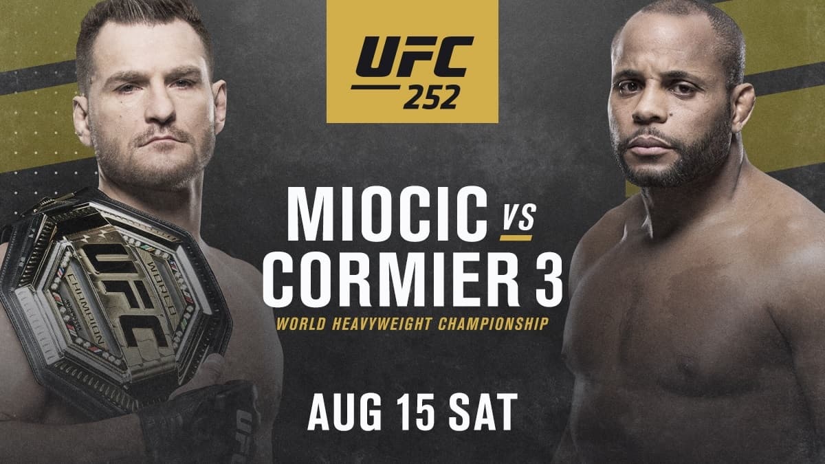 Miocic vs. Cormier UFC 252: dónde y cómo ver EN VIVO la pelea