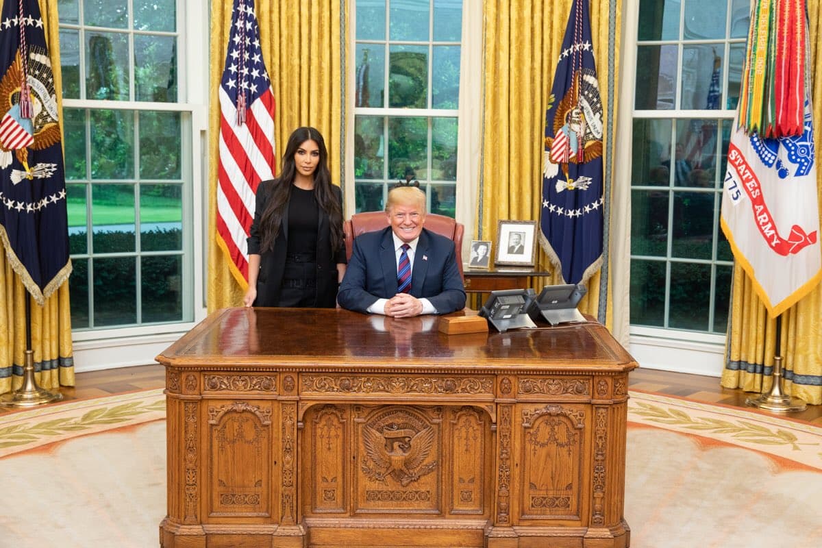 Donald Trump y Kim Kardashian se reunieron para discutir el sistema penitenciario de los Estados Unidos