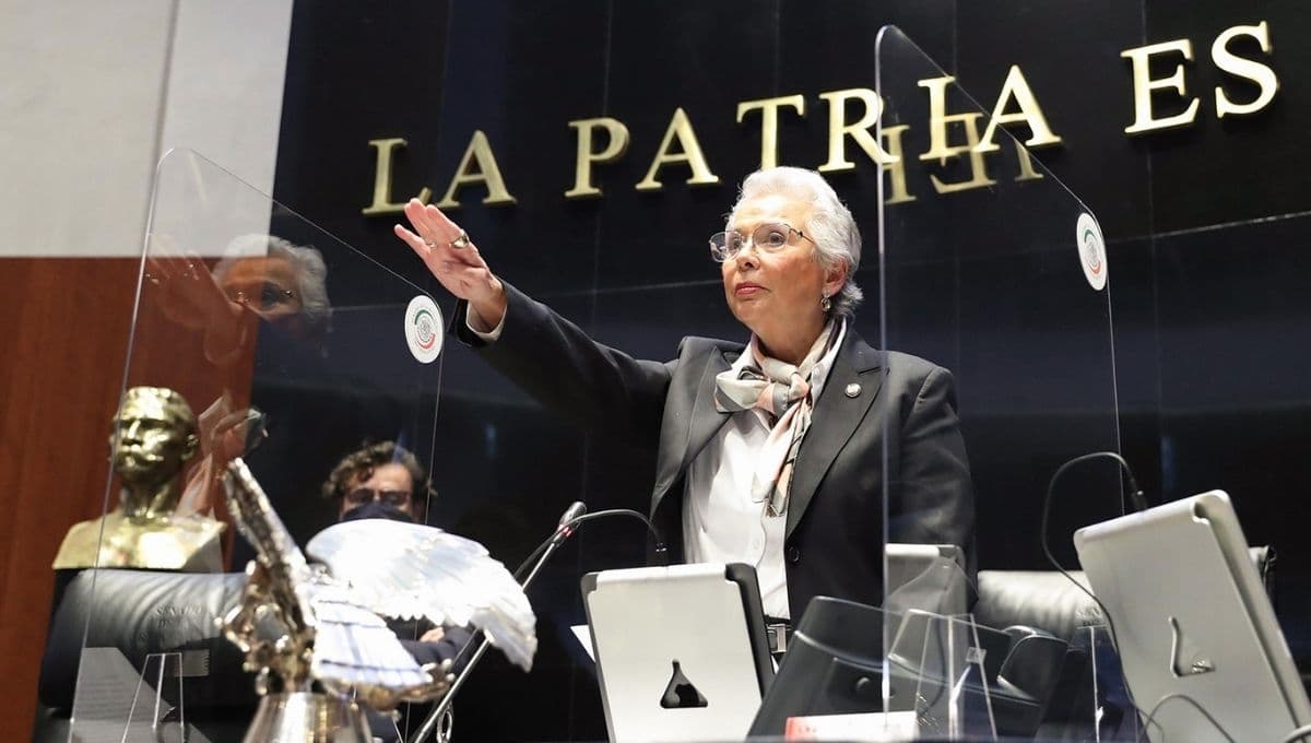 Olga Sánchez Cordero asume la presidencia de la Mesa Directiva del Senado de la República