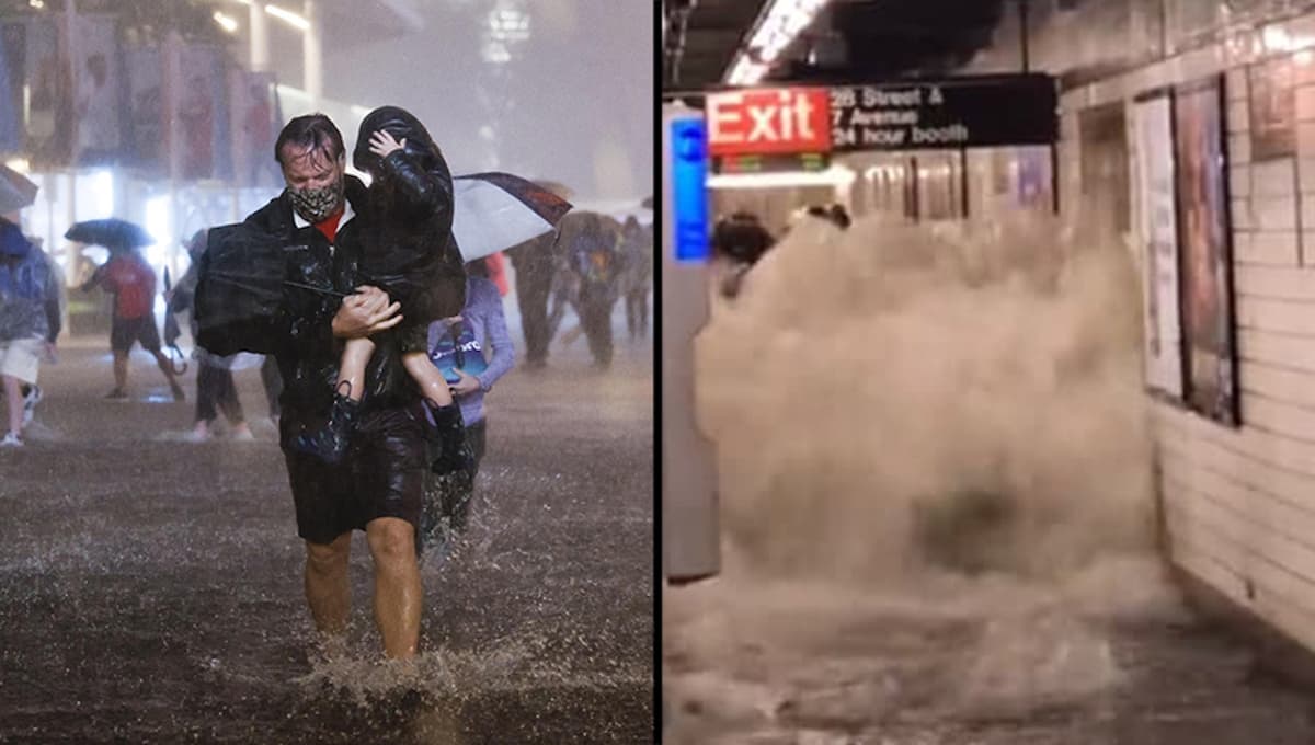 VIRAL: Metro de Nueva York se INUNDA y las FOTOS y VIDEOS sorprenden a internet