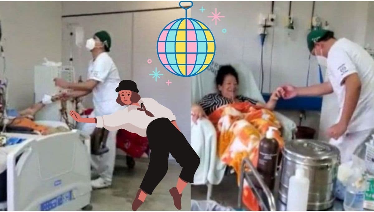 Enfermero se vuelve viral por bailar cumbias para alegrar a sus pacientes | VIDEO