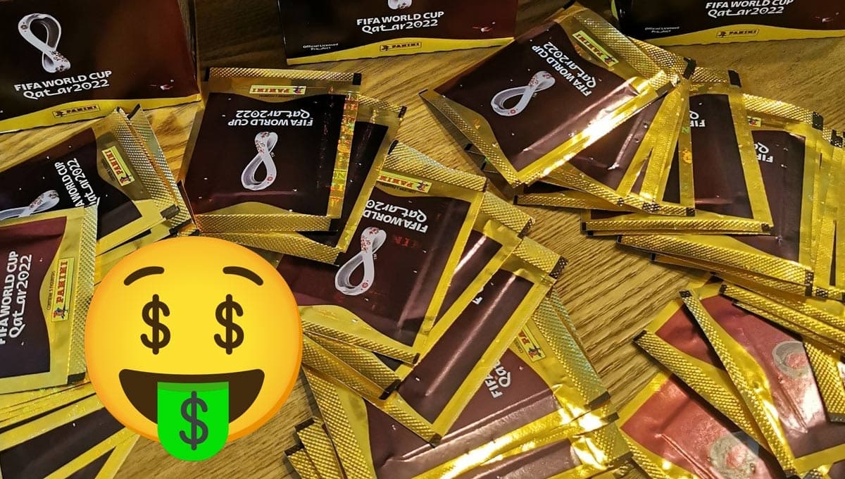 ¿Cuántas estampas trae un sobre Panini del album Mundial Qatar 2022?