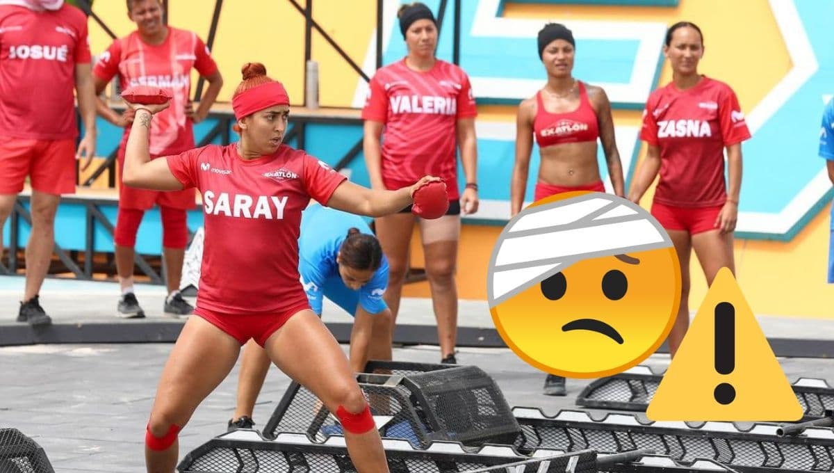 Atleta roja sufre fuerte lesión en Exaball, ¿saldrá de Exatlón México?