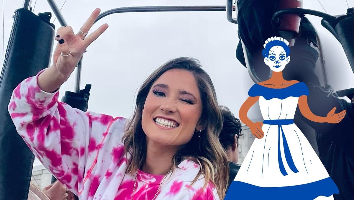 "Hermosa y elegante", así lució Mati Álvarez con maquillaje de Catrina en Venga la Alegría (FOTO)
