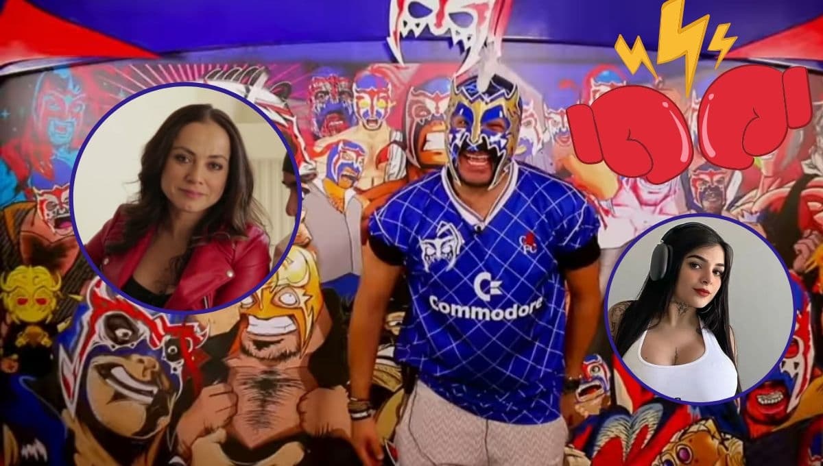 ¿Fue actuado? Karely Ruiz pone CELOSA a esposa del Escorpión Dorado y comienza pelea (VIDEO)