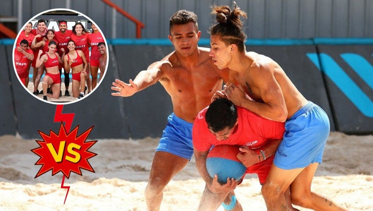 Azules juegan SUCIO contra Pato Araujo en Exatlón All Star pero los rojos les cierran la boca
