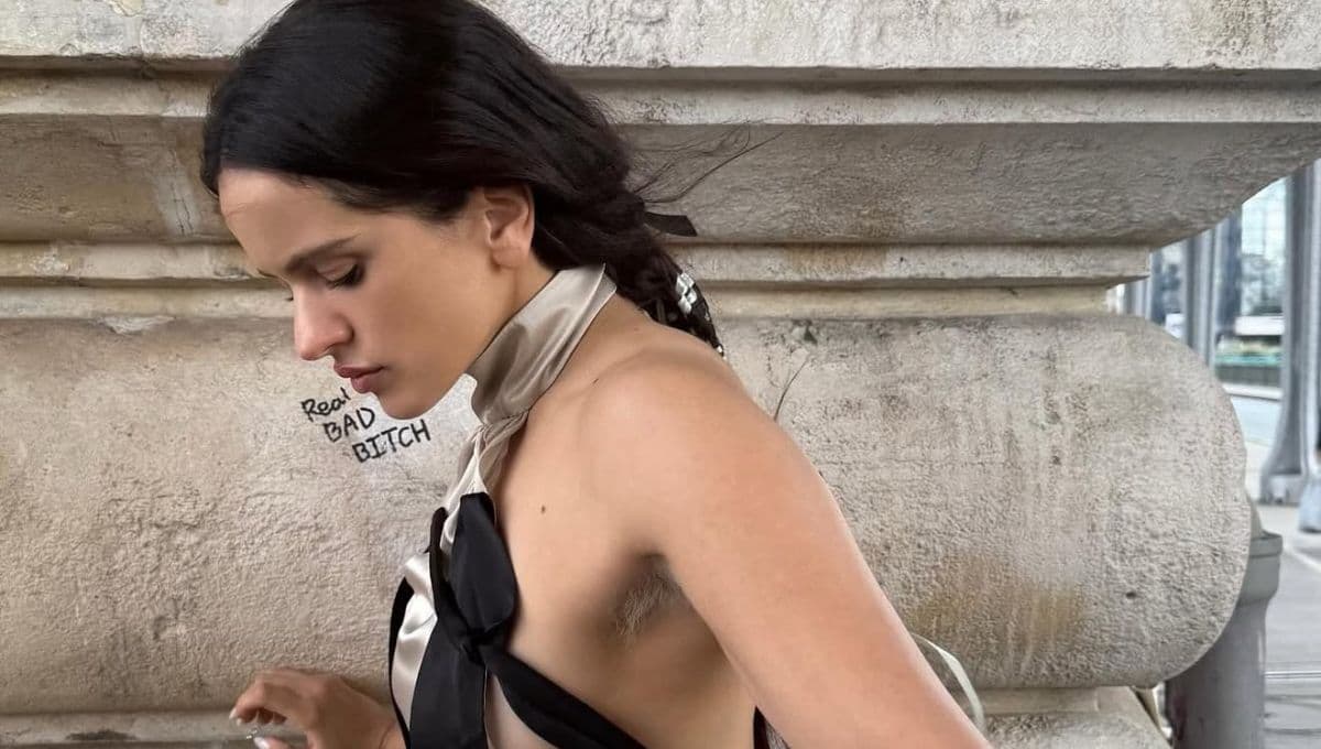 Rosalía aparece con las axilas teñidas