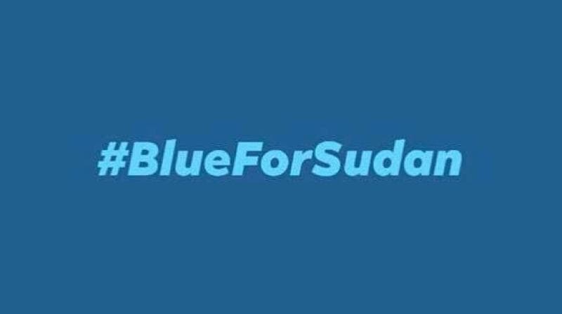 Usuarios en redes sociales muestran apoyo a Sudán con el color azul y #BlueforSudan