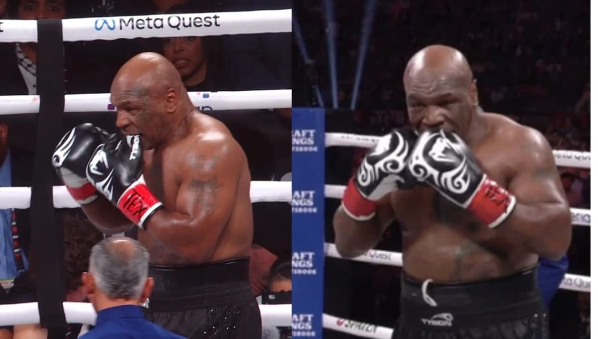 ¿Por qué Mike Tyson mordía su guante en la pelea vs Jake Paul?