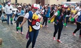 Mamás disfrazadas de Pokémon son la sensación en Carnaval de Mérida