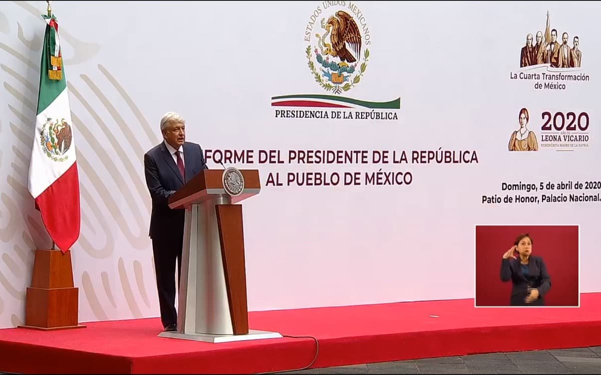 AMLO rinde informe trimestral de 2020 y presenta plan económico