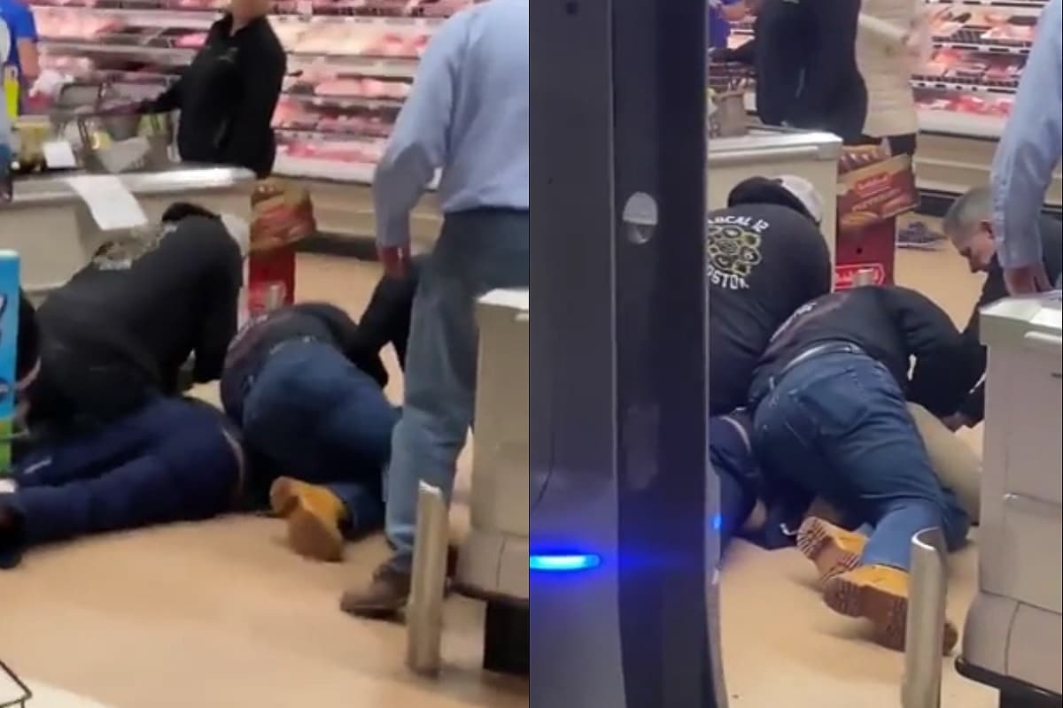 VIRAL: Hombre escupe en productos de supermercado y recibe golpiza
